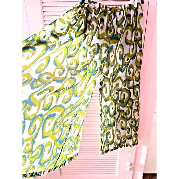 Club Z Collection Size XL Beach Pants Wide Leg Pull On Sheer Cover Up Swim Cover - Picture 9 of 9